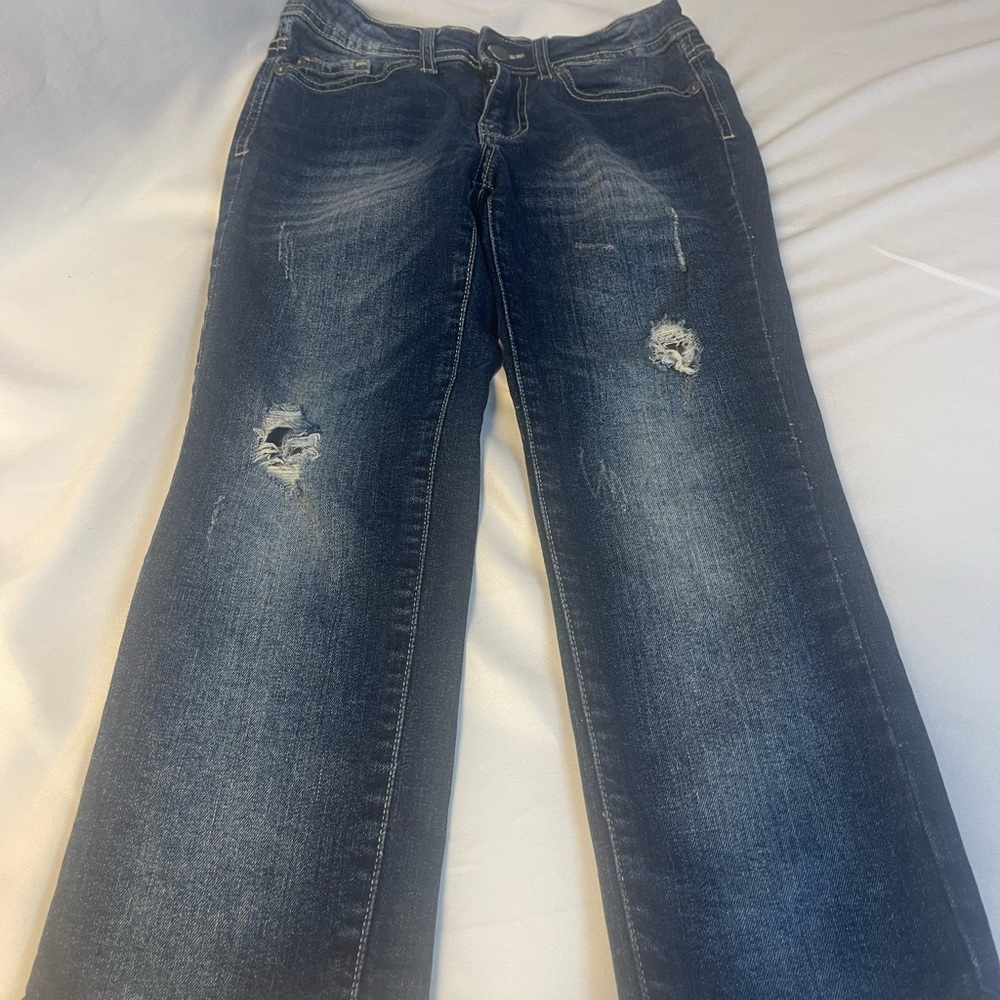 Buffalo David Bitton Evan Slim Straight Jeans - Blue